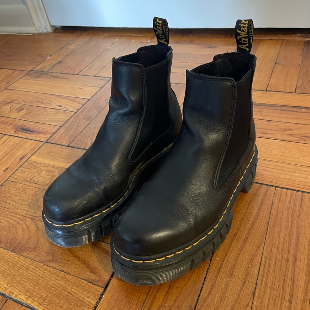 Audrick Nappa Leather Platform Chelsea Boots